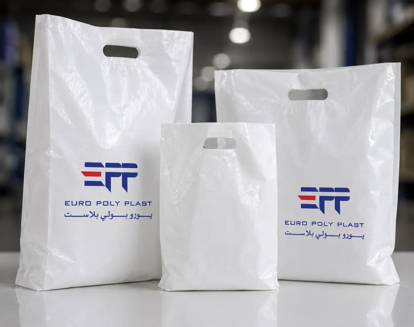 Patch Handle Plastic Bags