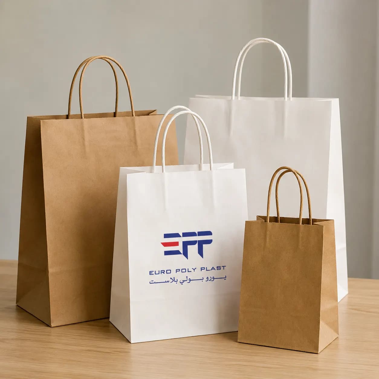 Twisted-Handle Paper Bags